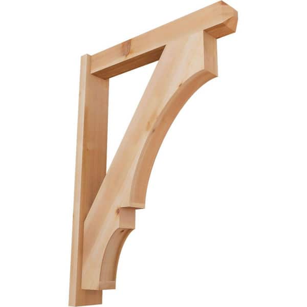 Ekena Millwork 6 in. x 42 in. x 30 in. Balboa Craftsman Smooth Western Red Cedar Outlooker