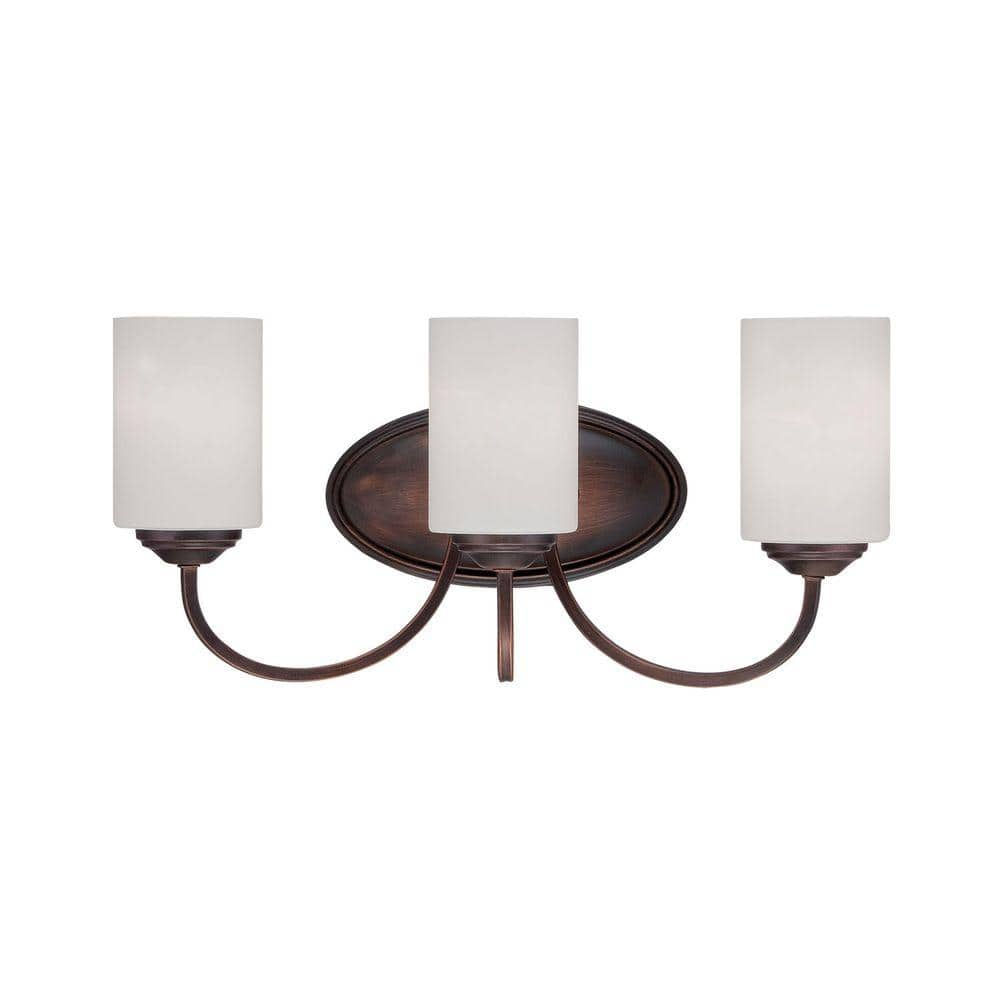 Millennium Lighting 3 Light Rubbed Bronze Vanity Light With Etched   Rubbed Bronze Millennium Lighting Vanity Lighting 3073 Rbz 64 1000 