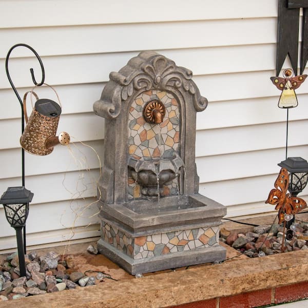 Sunnydaze Enchanting Estate Polyresin Outdoor Wall Fountain WNC