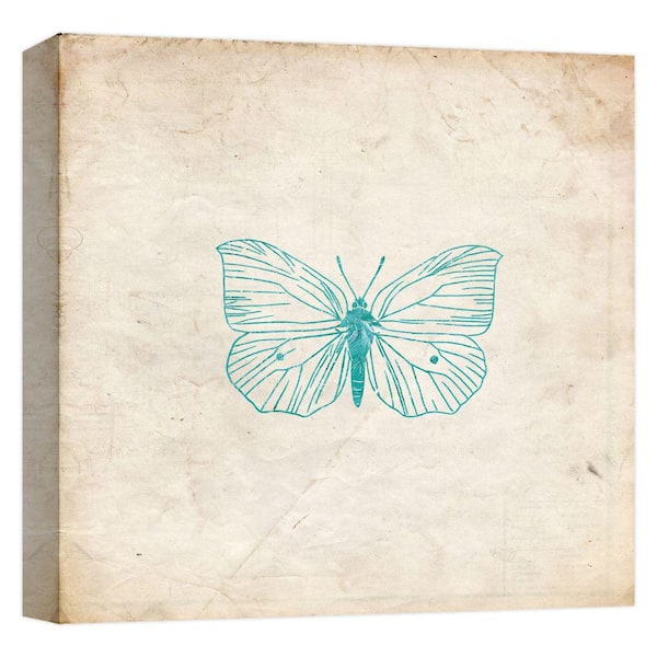 PTM Images Jade Butterfly'' Canvas Abstract Wall Art 15 in. x 15 in.