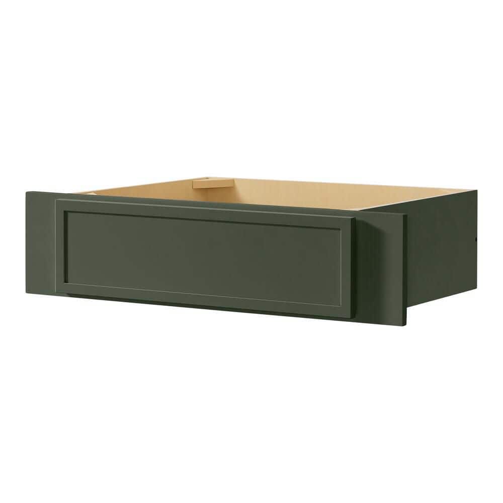 Leyton 30 in. W x 21 in. D x 7.5 in. H Ready To Assemble Plywood Slim Shaker Knee Drawer Base Cabinet in Fern Green price history on PriceWatchPro