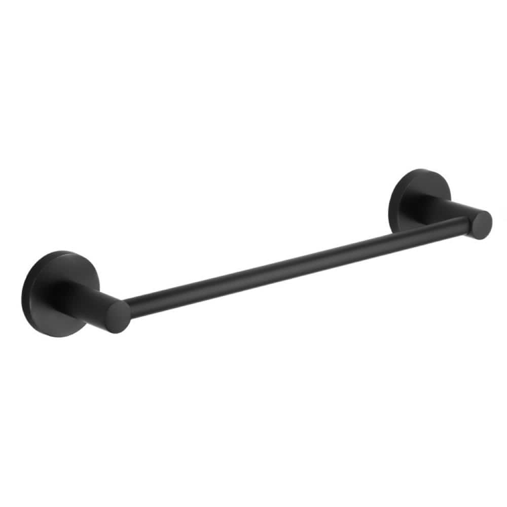 Nameeks General Hotel 13.4 in. Wall Mounted Towel Bar in Black