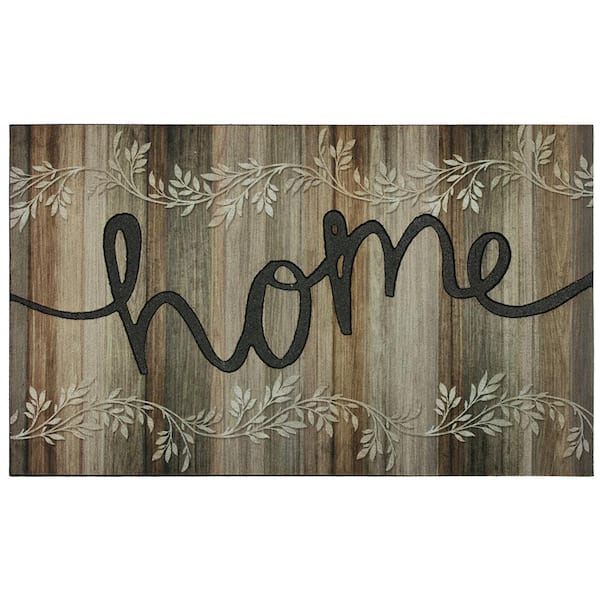 TrafficMaster Rustic Vines 18 in. x 30 in. Recycled Rubber Door Mat