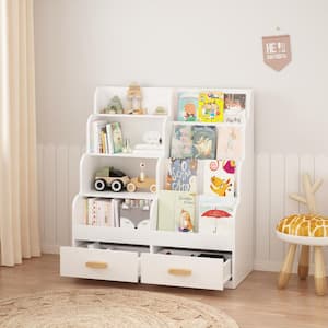 Noble House Polly 33.47 in. H Gray Wood Multifunctional 4-Tier