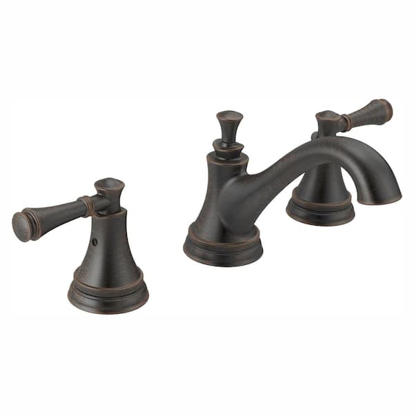 Delta Silverton 8 in. Widespread 2-Handle Bathroom Faucet in SpotShield Venetian Bronze