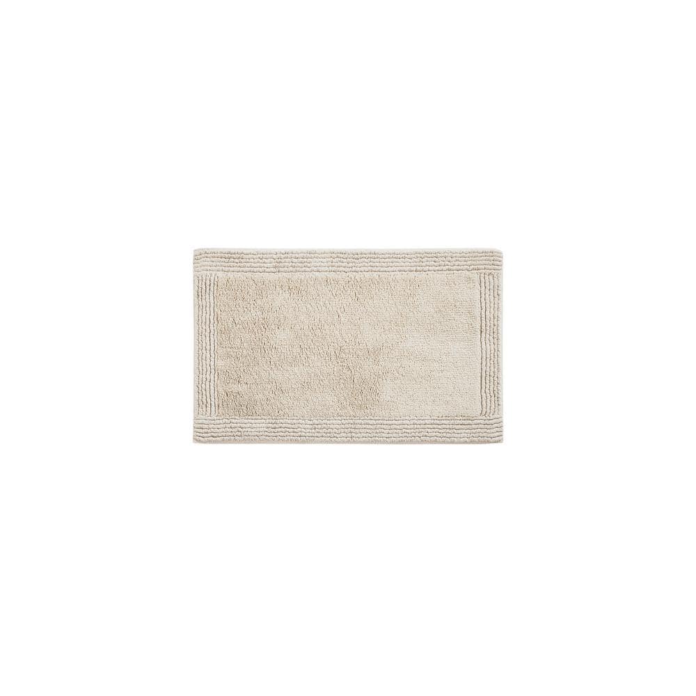 Splendor Taupe Cotton Tufted Reversible Bath Rug 24" x 72"