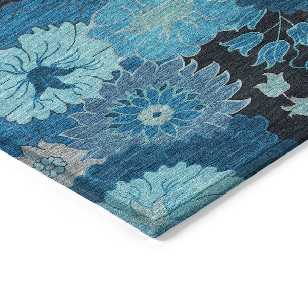 Chantille Machine Washable Indoor/Outdoor Abstract ACN2295 Blue 8 ft. x 10 ft. Area Rug