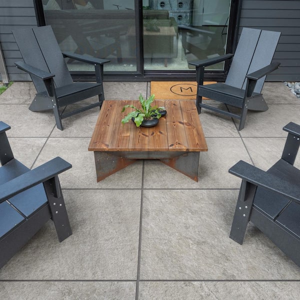 24 in. x 24 in. x 0.75 in. Alpe Silver Porcelain Paver 24 in. x 24 in. x 0.75 in. Alpe Silver Porcelain Paver