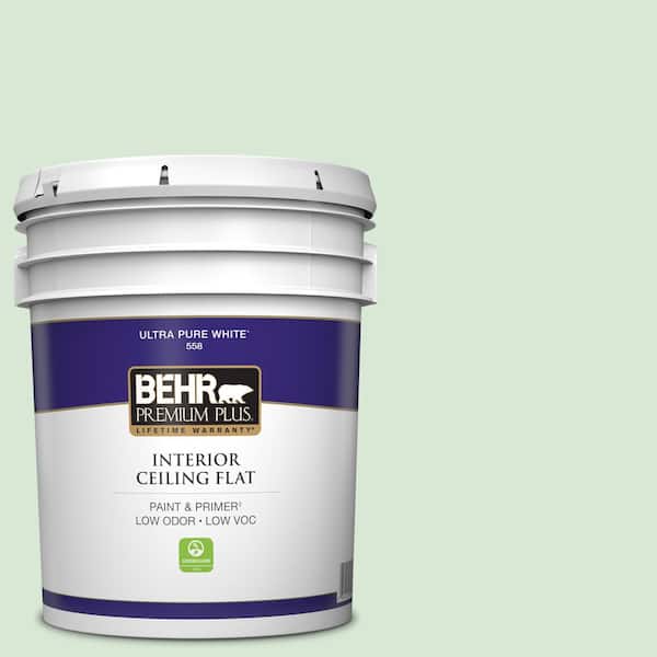 BEHR PREMIUM PLUS 5 gal. #M400-2 Glass Tile Ceiling Flat Interior Paint