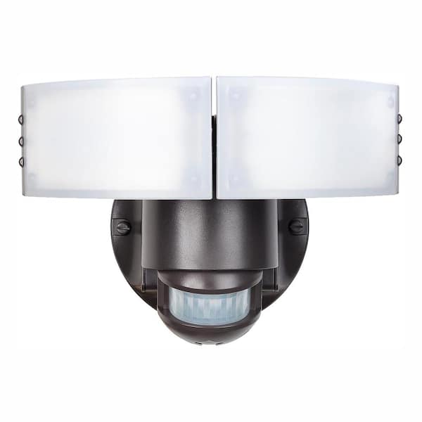 Defiant 180-Degree Bronze Motion Outdoor Integrated LED Security Light