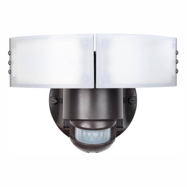 Defiant 180-Degree Bronze Motion Outdoor Integrated LED Security Light