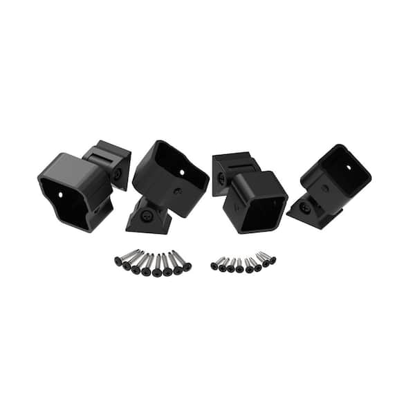 Allure 8 ft. x 36 in. Black Aluminum Pre-Assembled Stair Railing Kit