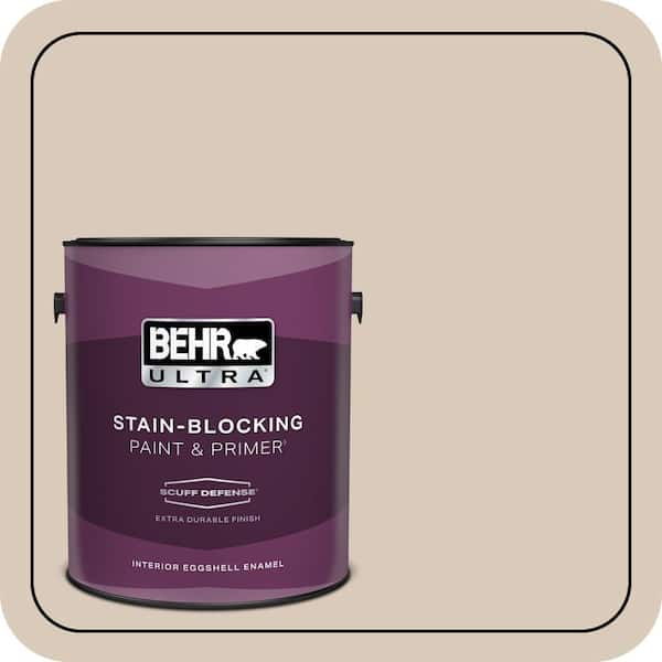 BEHR ULTRA 1 gal. #ICC-22 Haze Extra Durable Eggshell Enamel Interior Paint & Primer