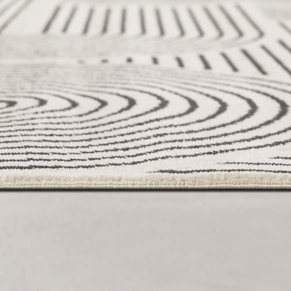 Allington Cream 5 ft. 3 in. x 7 ft. Abstract Area Rug