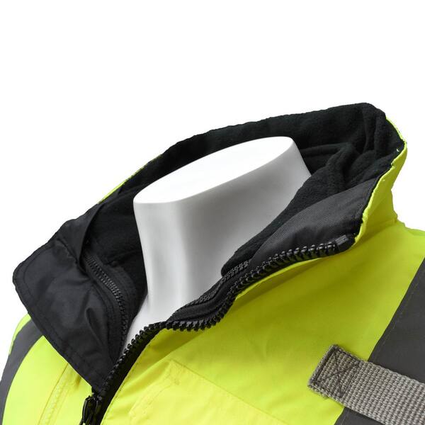 High Visibility Yellow-Green X-Range Waterproof Bomber Jacket 