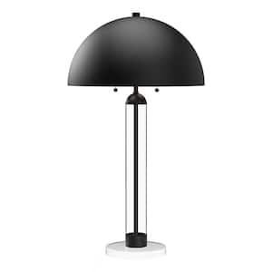 Margaux 18-in 2 Light 60-Watt Matte Black Table Lamp
