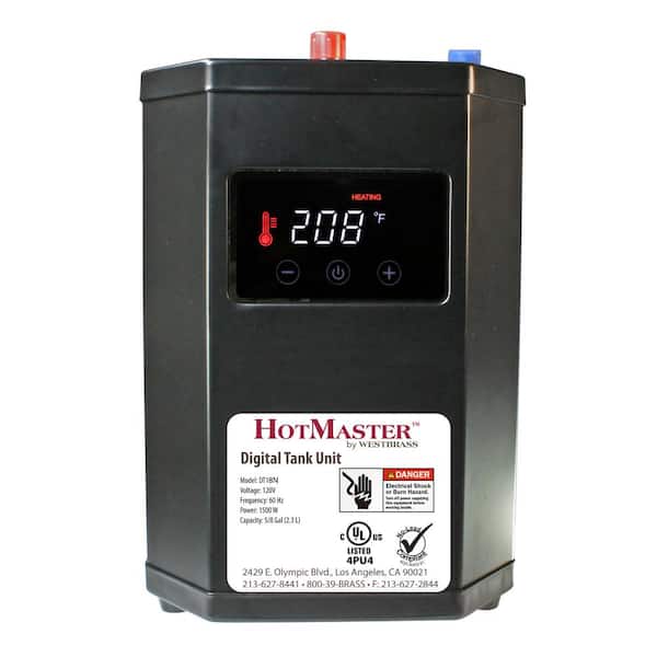 Westbrass DT18N HotMaster DigiHot Digital Instant Hot Water Heating Tank for Dispenser Faucets
