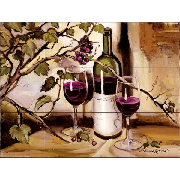 The Tile Mural Store Ripe from the Vine 17 in. x 12-3/4 in. Ceramic Mural Wall Tile