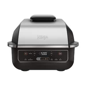 Foodi 6-in-1 Indoor Grill & 4 qt. Black Air Fryer with Roast, Bake, Broil, Dehydrate, 2nd Generation