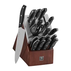 Emeril Lagasse 18-Piece Knife Set with Block - Stainless Steel Premium  Kitchen Knife Set with Black Handles, Includes 8 Steak Knives, All-Purpose
