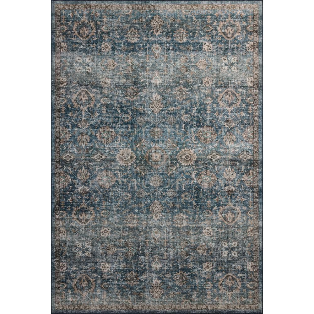 Anniston Lagoon/Natural 18 in. x 18 in. Machine Washable Sample Rug price history on PriceWatchPro