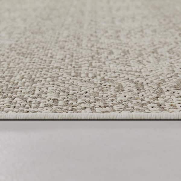 Agard Brown 7 ft. 10 in. x 10 ft. Textured Indoor/Outdoor Area Rug
