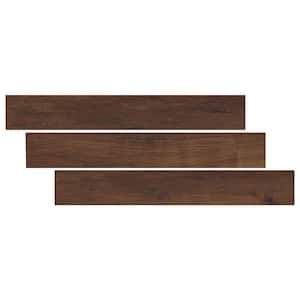 Antique Mahogany 5/4 in. T x 12 in. W x 47.2 in. L Luxury Vinyl Stair Tread Eased-Edge (2-Pieces/Case)