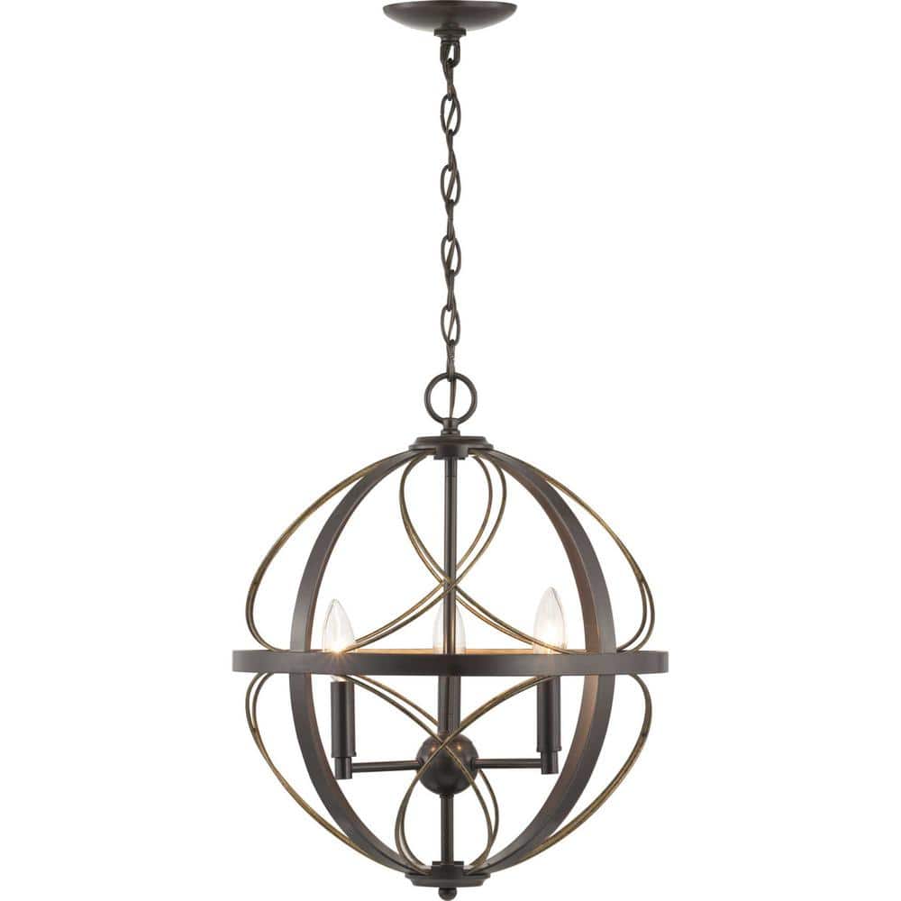 Brandywine Antique Bronze 3-Light Farmhouse Pendant