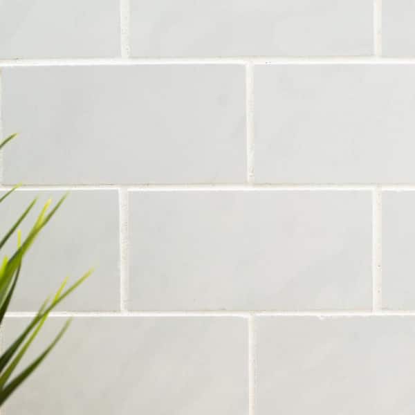 Take Home Tile Sample - Aria Ice 4 in. x 4 in. Polished Porcelain Mosaic Tile