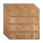 Traditional #10 2 ft. x 2 ft. Cracked Copper Lay-In Vinyl Ceiling Tile (20 sq. ft.)