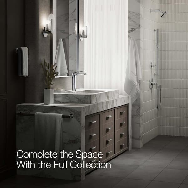 KOHLER Avid Single Handle Single Hole Bathroom Faucet with 0.5 GPM in Polished Chrome