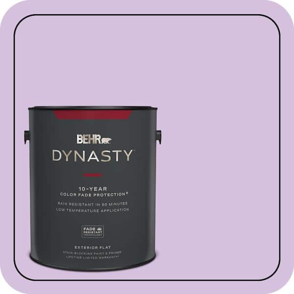 BEHR DYNASTY 1 gal. #660A-3 New Violet Flat Exterior Stain-Blocking Paint & Primer