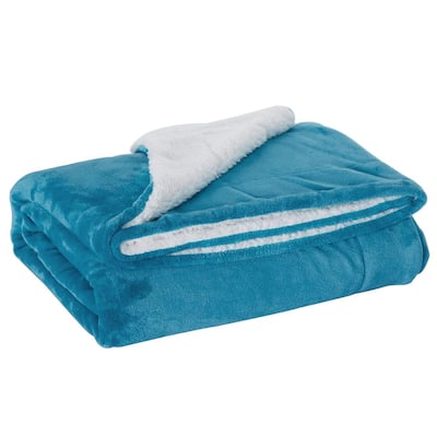 Teal sherpa online blanket