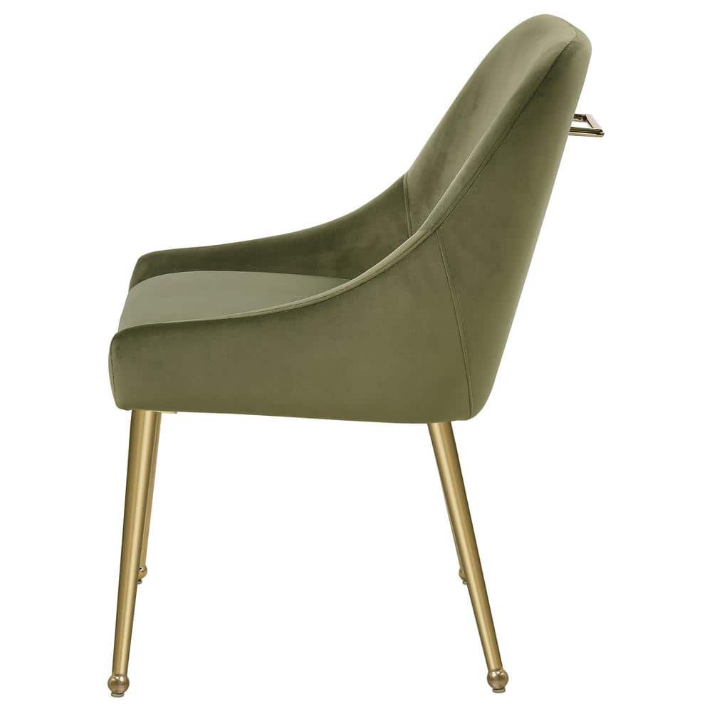 Coaster Home Furnishings Mayette Parsons Wingback Dining Side Chairs Olive (Set of 2)
