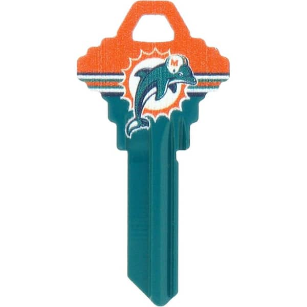 Hillman #66 NFL 3D Miami Dolphins Key Blank 88474 - The Home Depot