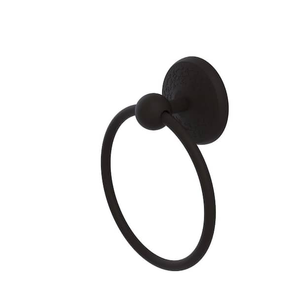 Allied Brass Monte Carlo Collection Wall Mounted Towel Ring in Oil Rubbed Bronze