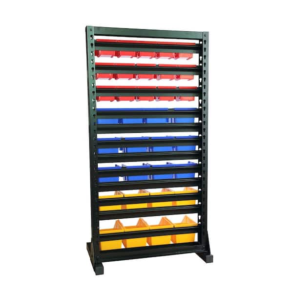  Bin Warehouse Storage Systems 12 Compact Shelving system for  storing plastic bins, totes and tubs.