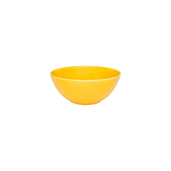 Manhattan Comfort Floreal 29.29 oz. Yellow Earthenware Soup Bowls (Set of 6)