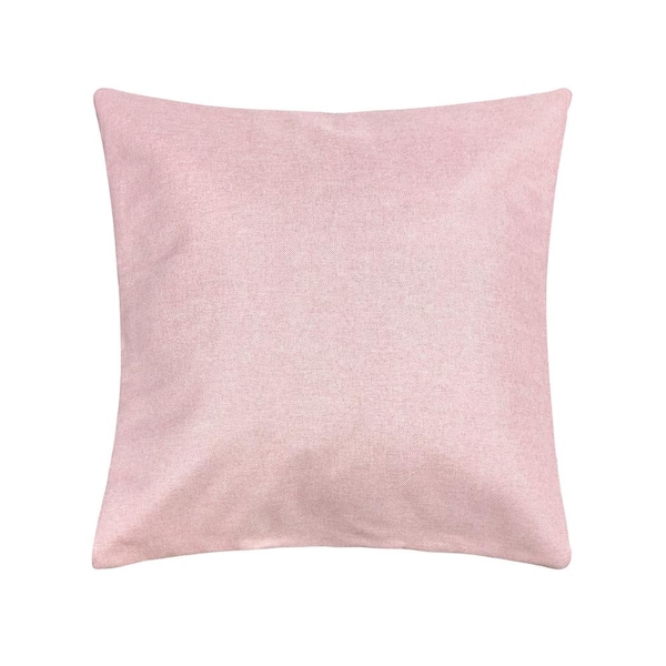Harper Lane Mapleton Blush Faux Linen Throw Pillow 18 in. x 18 in.