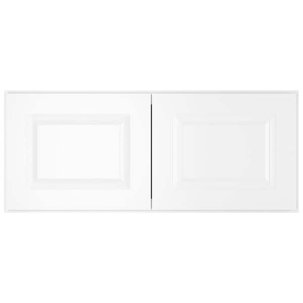 HOMEIBRO 36 in. W X 24 in. D X 15 in. H in Traditional White Plywood ...
