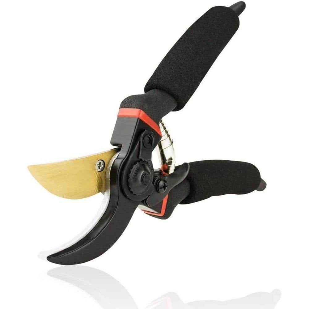 Davaon Pro Bypass Pruning Shears - Gardening Shears with Auto-Rotating  Handle and Ergonomic Soft-Grip, Achieve More Pruning with Less Effort,  Ideal for Arthriti…