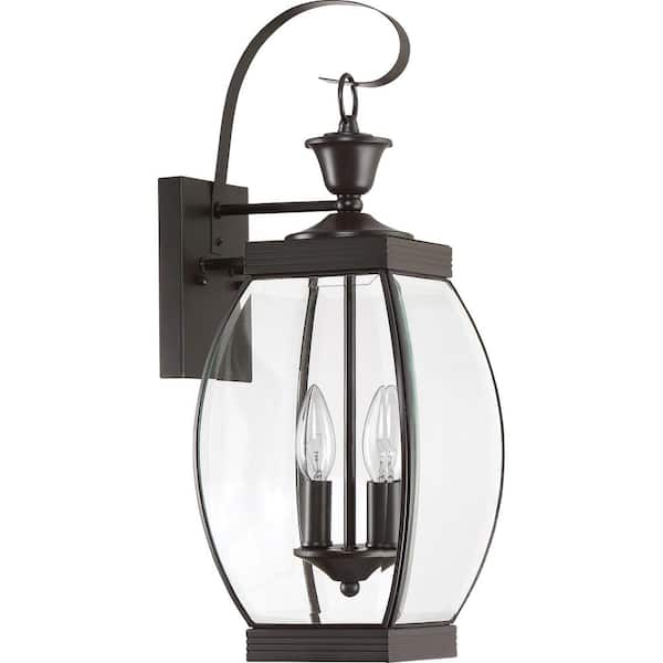 Quoizel Oasis 26-in H Medici Bronze Candelabra Base (E-12) Outdoor Wall Light Quoizel Oasis 26-in H Medici Bronze Candelabra Base (E-12) Outdoor Wall Light