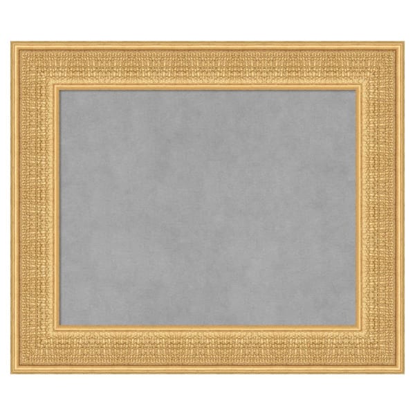 Amanti Art Trellis Gold 26 in. x 22 in. Framed Magnetic Board