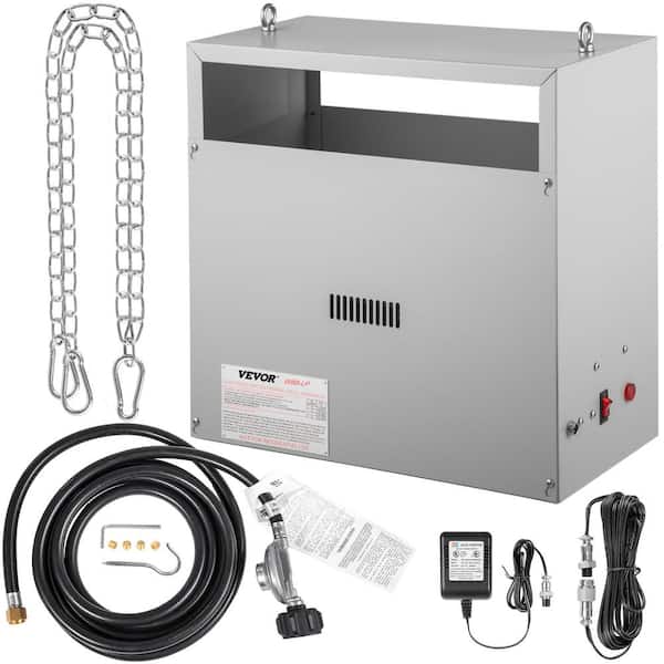 VEVOR CO2 Burner, 8 Brass Burner CO2 Generator for Plant, Liquid Propane LP Carbon Dioxide Generator, 22352 BTU/Hr, Greenhouse