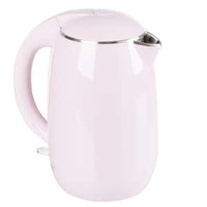 7-Cup Stainless-Steel Interior Electric Kettle Auto-Off Rapid Boil, Pink