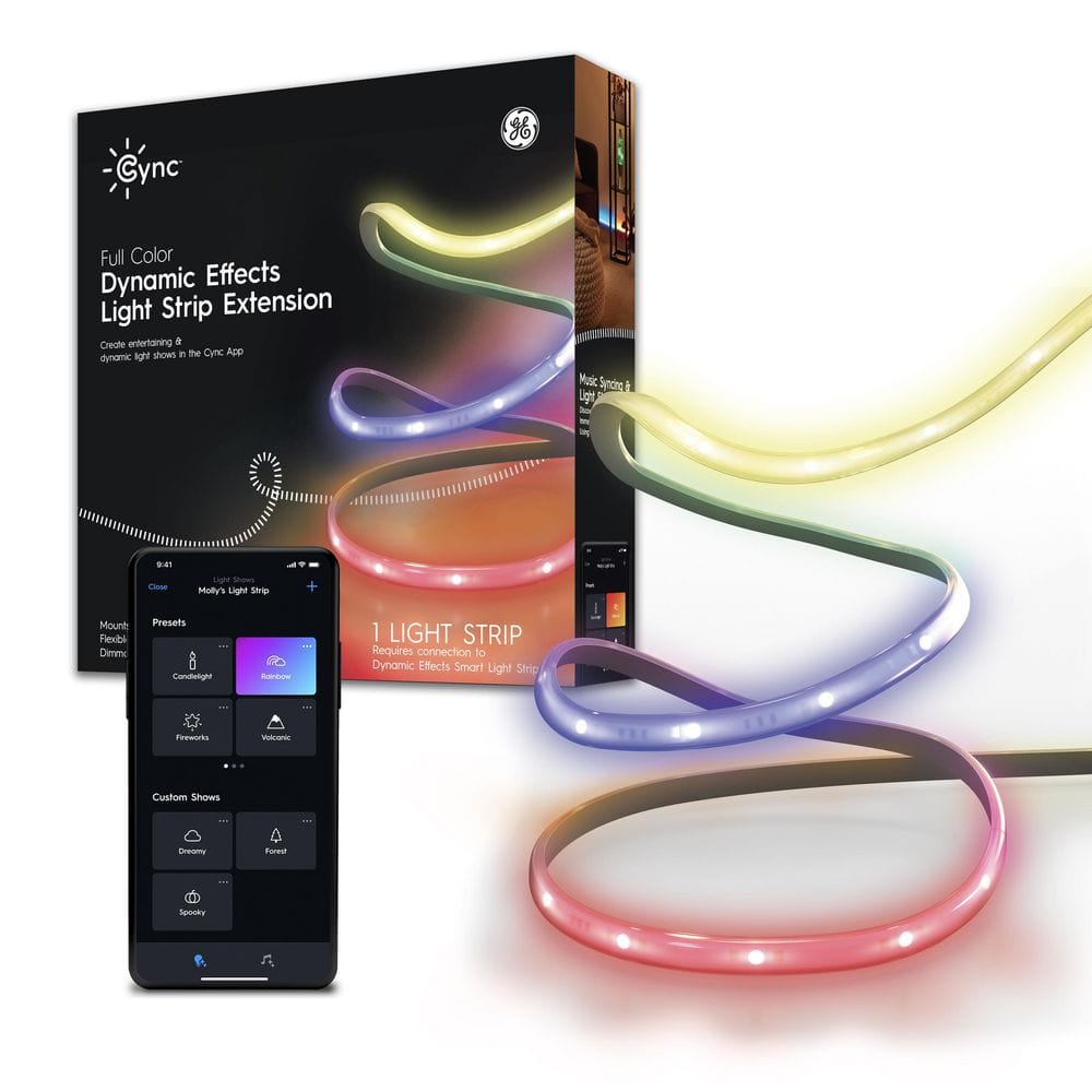 Cync Dynamic Effects Smart Lights Review (2023): Neon Shapes