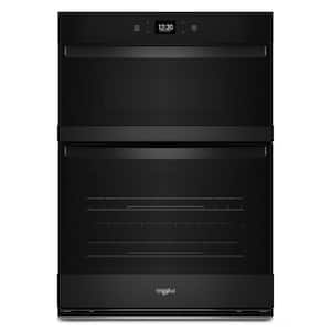 27 in. Electric Wall Oven & Microwave Combo in. Black with Convection and Air Fry
