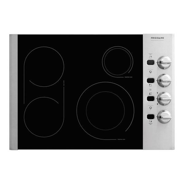 Frigidaire 30 in. Radiant Electric Cooktop in Stainless Steel with 4 Elements including PowerPlus Element