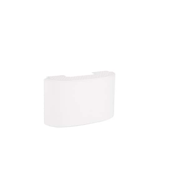 Wired Classic 2-Note Doorbell Chime for Front Door, Single-Note for Second Entrance, White Finish