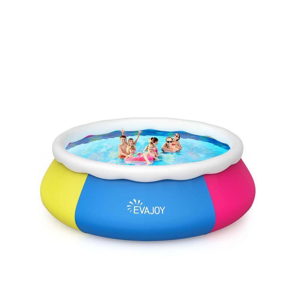 Xzkai 15 ft. Round 42 in. Inflatable Pool with Filter Pump, Ground ...